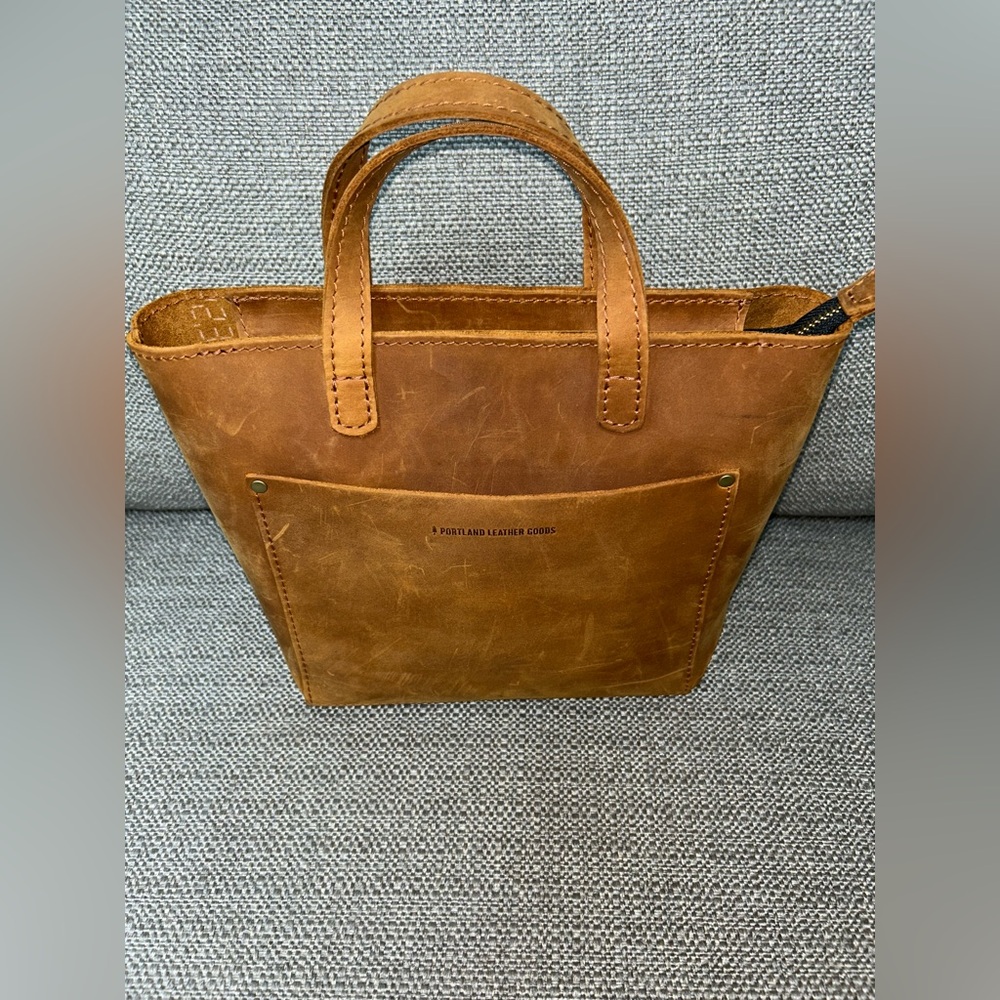 Portland Leather Mini Crossbody Tote